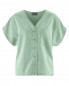 Preview: HempAge Hanf Bluse - Farbe menta aus Hanf und Bio-Baumwolle