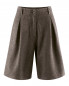 Preview: HempAge Hanf Bermuda Shorts - Farbe mocca aus Hanf und Bio-Baumwolle