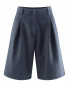 Preview: HempAge Hanf Bermuda Shorts - Farbe navy aus Hanf und Bio-Baumwolle