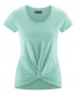 Preview: HempAge Hanf Yoga T-Shirt - Farbe sage aus Bio-Baumwolle und Hanf