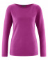 Preview: HempAge Hanf Langarmshirt - Farbe violet aus Hanf und Bio-Baumwolle