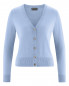 Preview: HempAge Hanf Cardigan - Farbe water aus Hanf und Bio-Baumwolle