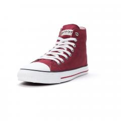 Ethletic Sneaker vegan HiCut Collection 19 - Farbe true blood / white aus Bio-Baumwolle