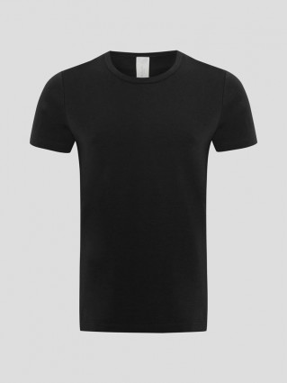 Hanf Herren Enges T-Shirt - Farbe black aus Hanf und Bio-Baumwolle