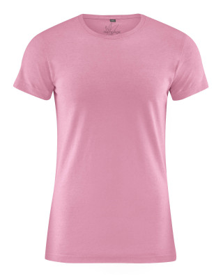 HempAge Hanf T-Shirt - Farbe rose aus Hanf und Bio-Baumwolle