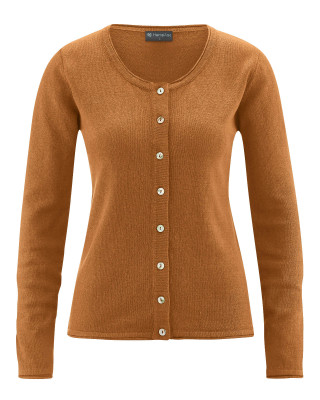 HempAge Hanf Cardigan - Farbe almond aus Hanf und Bio-Baumwolle