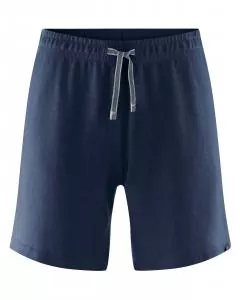 HempAge Unisex Hanf Pyjama Shorts - Farbe navy aus Hanf und Bio-Baumwolle