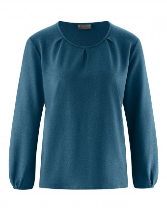 HempAge Hanf Langarmshirt - Farbe reef aus Hanf und Bio-Baumwolle