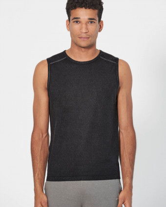 HempAge Hanf Yoga Tanktop - Farbe black aus Hanf und Bio-Baumwolle