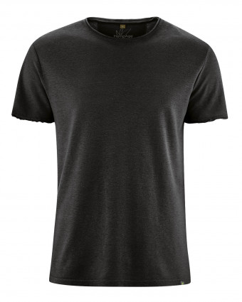 HempAge Hanf T-Shirt - Farbe black aus Hanf und Bio-Baumwolle