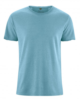 HempAge Hanf T-Shirt - Farbe wave aus Hanf und Bio-Baumwolle