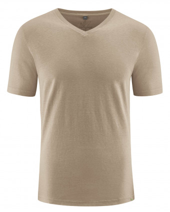 HempAge Hanf T-Shirt - Farbe grit aus Hanf und Bio-Baumwolle