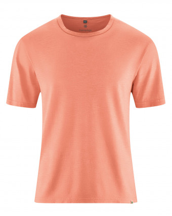 HempAge Hanf T-Shirt - Farbe peach aus Hanf und Bio-Baumwolle