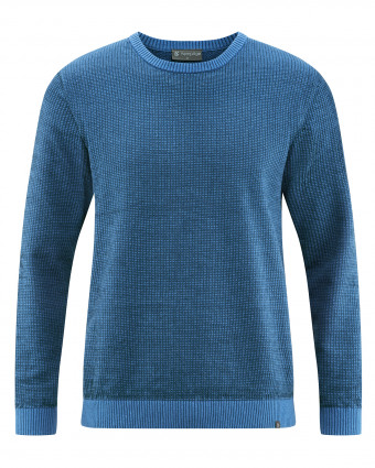 HempAge Hanf Pullover - Farbe ocean/reef aus Hanf und Bio-Baumwolle