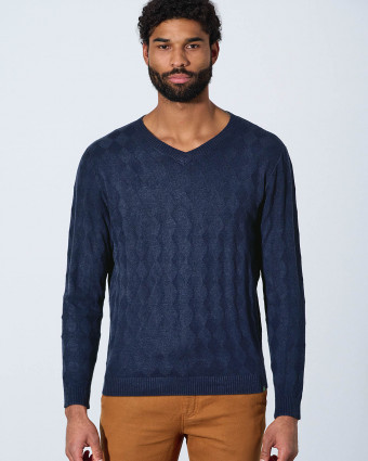 HempAge Hanf Pullover - Farbe navy aus Hanf und Bio-Baumwolle