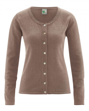 HempAge Hanf Cardigan - Farbe gravel aus Hanf und Bio-Baumwolle