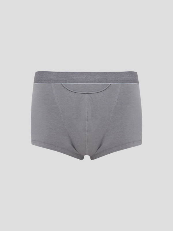 Hanf klassische Boxer Shorts - Farbe steel grey aus Hanf und Bio-Baumwolle