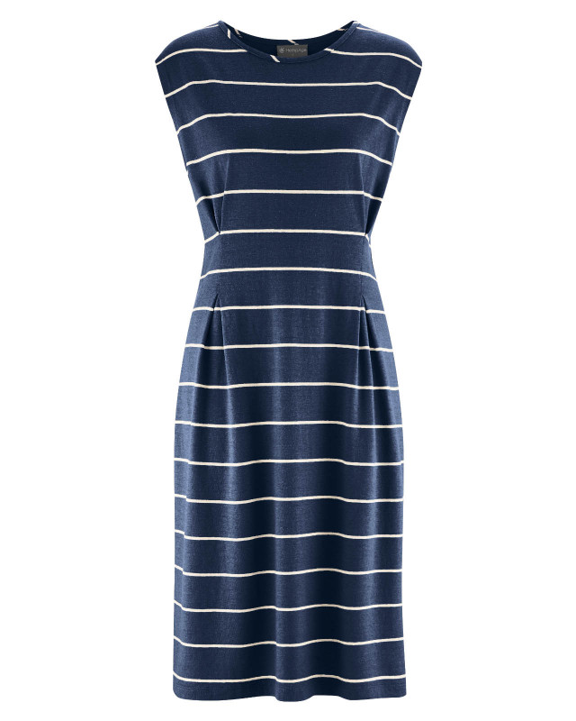 HempAge Hanf Kleid - Farbe navy aus Hanf und Bio-Baumwolle