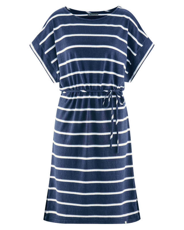 HempAge Hanf Kleid - Farbe navy aus Hanf und Bio-Baumwolle