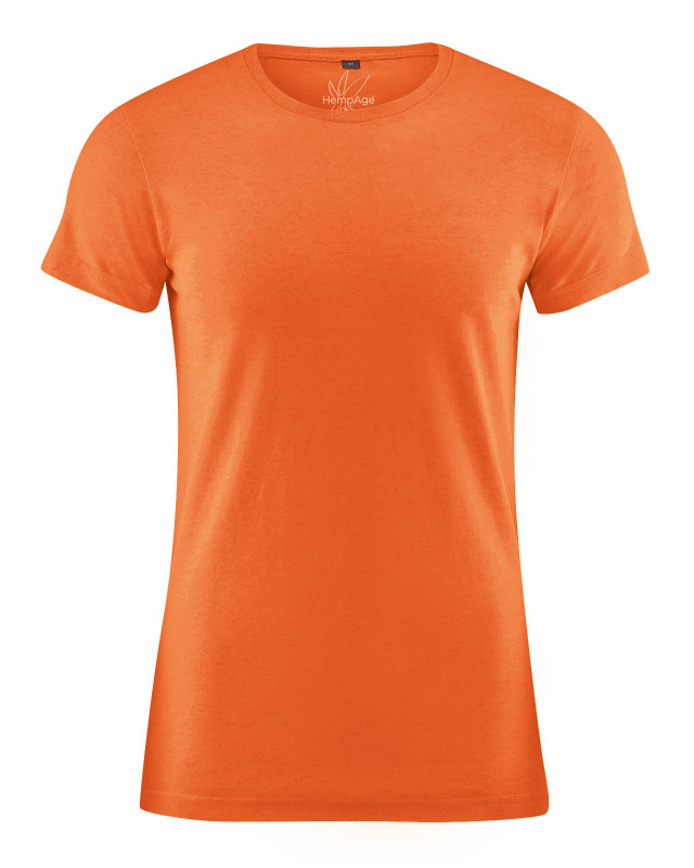 HempAge Hanf T-Shirt - Farbe nectarine aus Hanf und Bio-Baumwolle