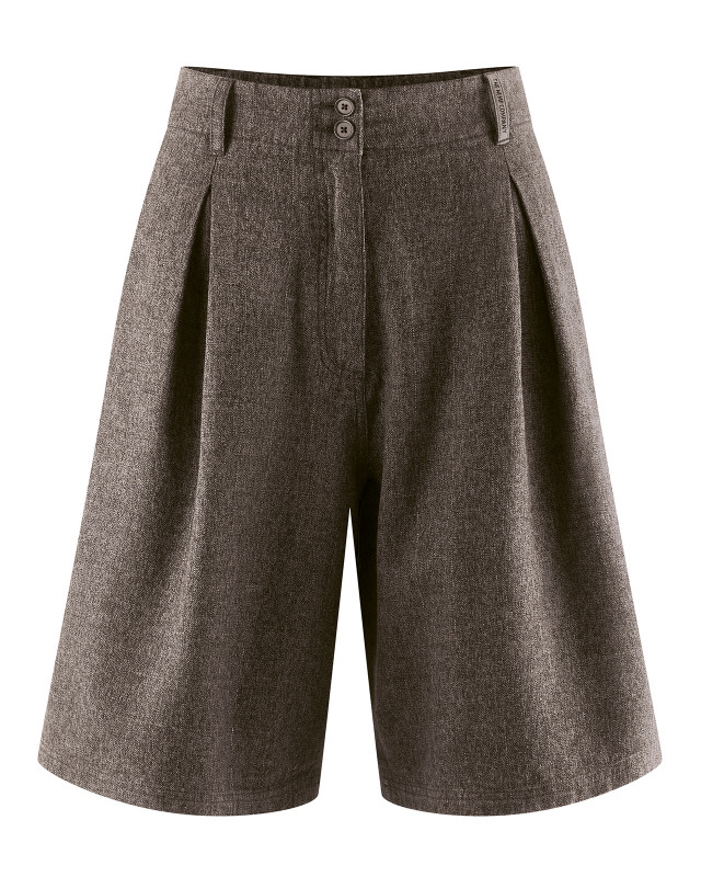 HempAge Hanf Bermuda Shorts - Farbe mocca aus Hanf und Bio-Baumwolle