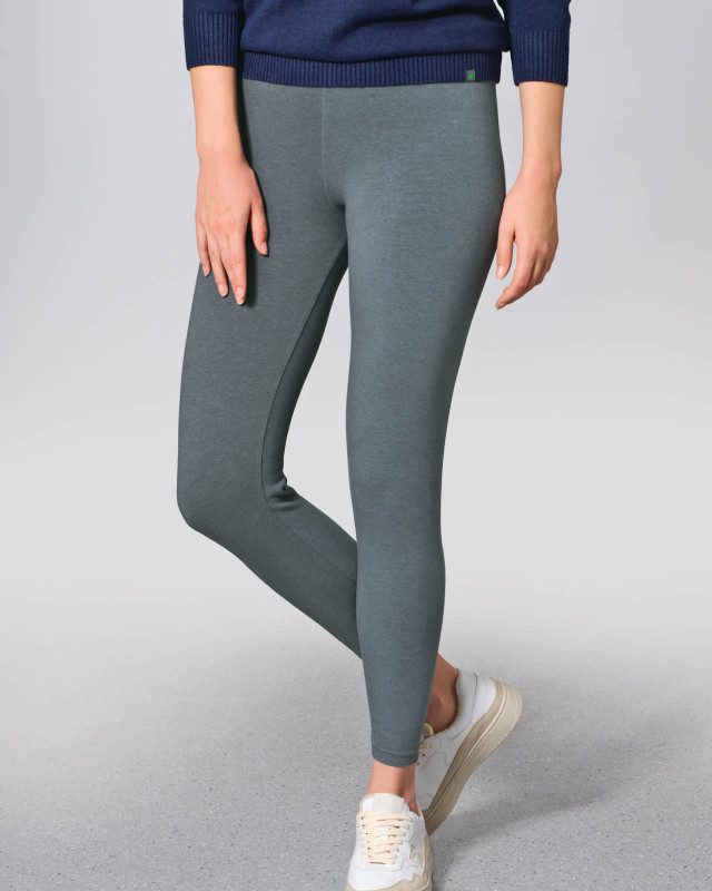 HempAge Hanf Leggings - Farbe titan aus Bio-Baumwolle, Hanf und Yak