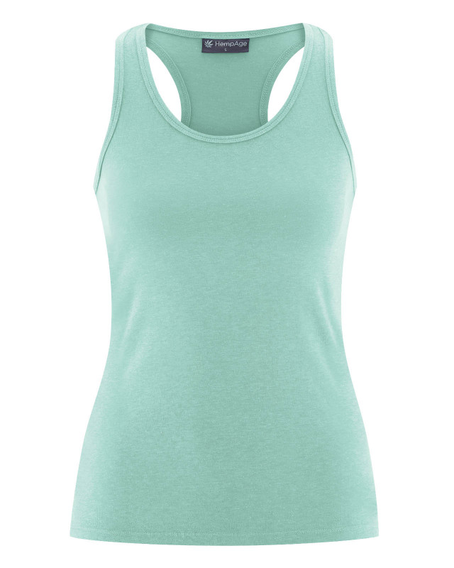 HempAge Hanf Yoga Top - Farbe sage aus Bio-Baumwolle und Hanf