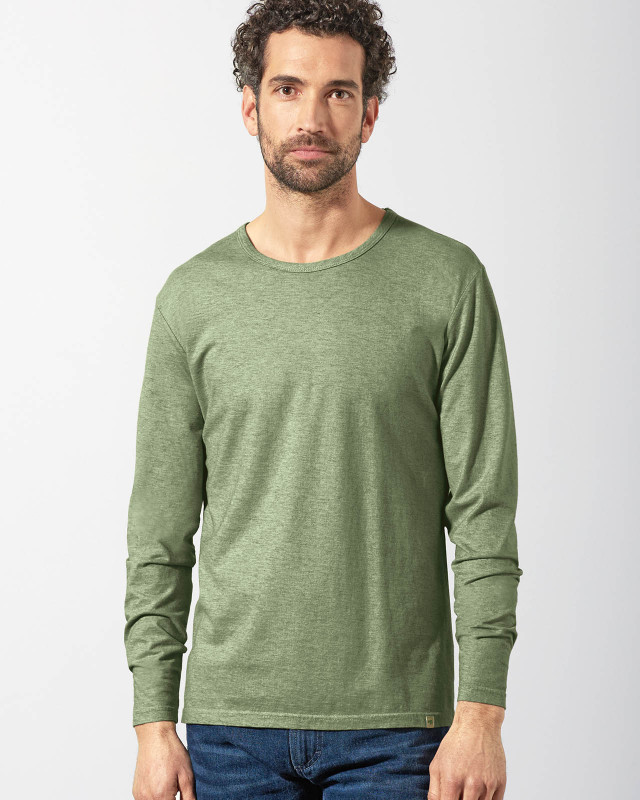 HempAge Hanf Langarmshirt - Farbe cactus aus Bio-Baumwolle und Hanf