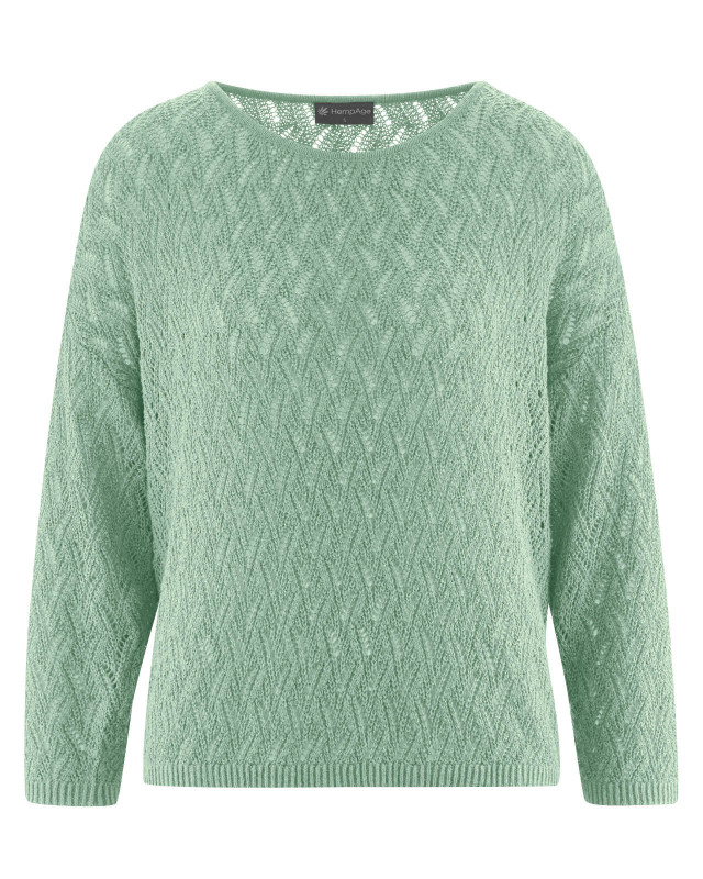 HempAge Hanf Pullover - Farbe menta aus Hanf und Bio-Baumwolle