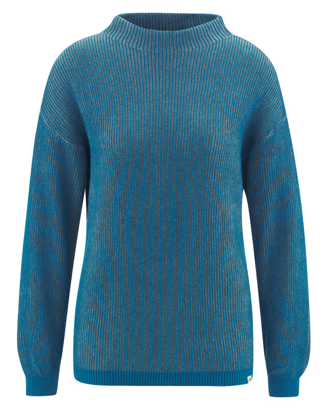 HempAge Hanf Pullover - Farbe sea / titan aus Hanf und Bio-Baumwolle