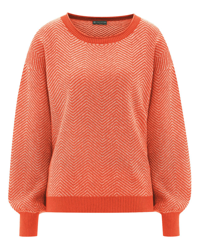 HempAge Hanf Pullover - Farbe brick aus Hanf und Bio-Baumwolle