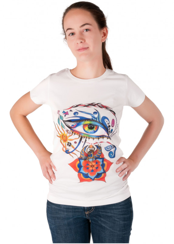 AngelTex T-Shirt - Auge des Ra aus Bio-Baumwolle