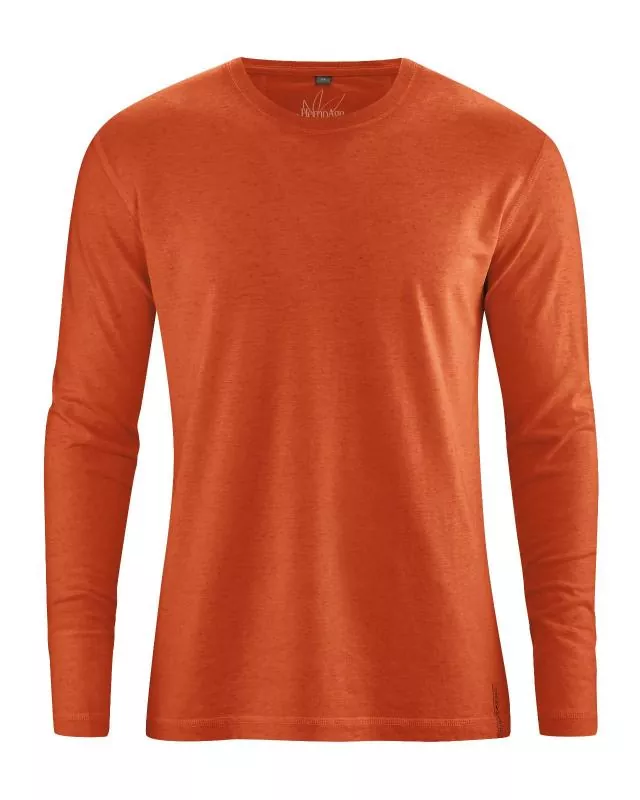 HempAge Hanf Langarm Shirt Diego - Farbe fox aus Hanf und Bio-Baumwolle