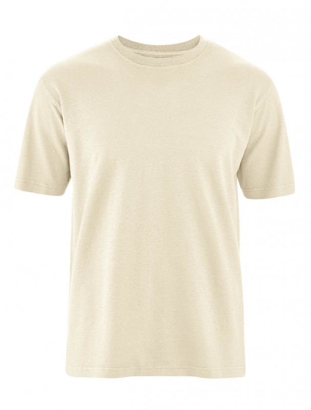 HempAge Hanf T-Shirt Basic Light - Farbe natur aus Hanf und Bio-Baumwolle