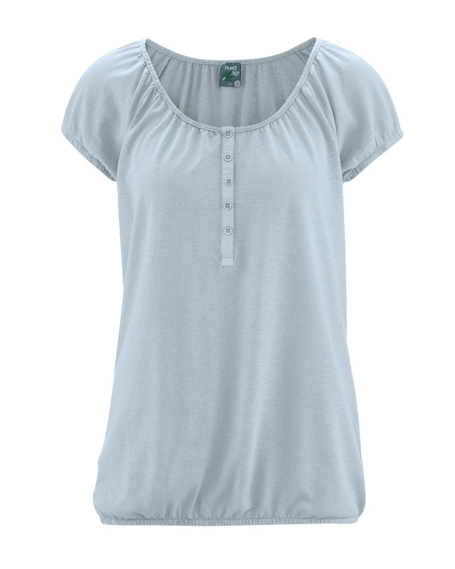 HempAge Hanf Shirt Clara - Farbe platinum aus Hanf und Bio-Baumwolle