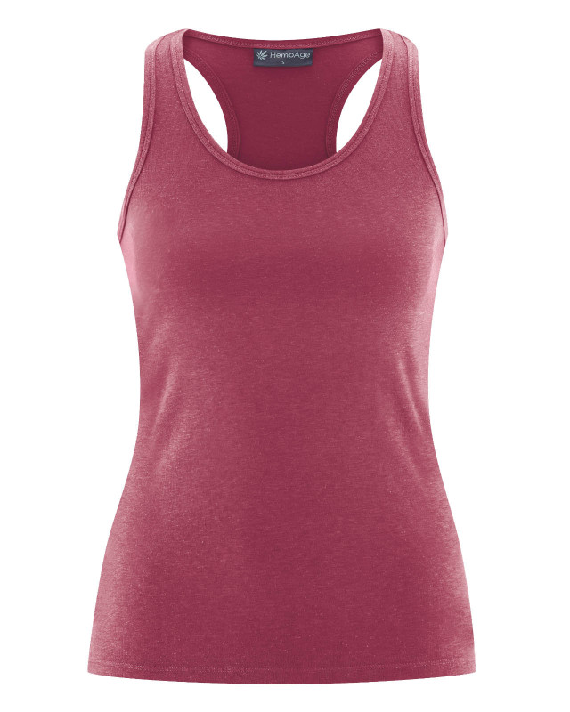 HempAge Hanf Yoga Top - Farbe tinto aus Bio-Baumwolle und Hanf