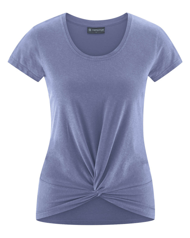 HempAge Hanf Yoga T-Shirt - Farbe lavender aus Bio-Baumwolle und Hanf