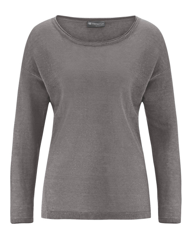 HempAge Hanf Sommerpullover - Farbe taupe aus 100% Hanf