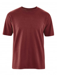 HempAge Hanf T-Shirt Basic Light - Farbe chestnut aus Hanf und Bio-Baumwolle